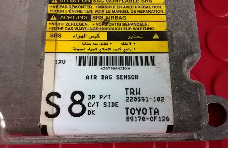 Centralina de Airbags - 89170-0F126 / 220591-102 - TOYOTA VERSO (_R2_)