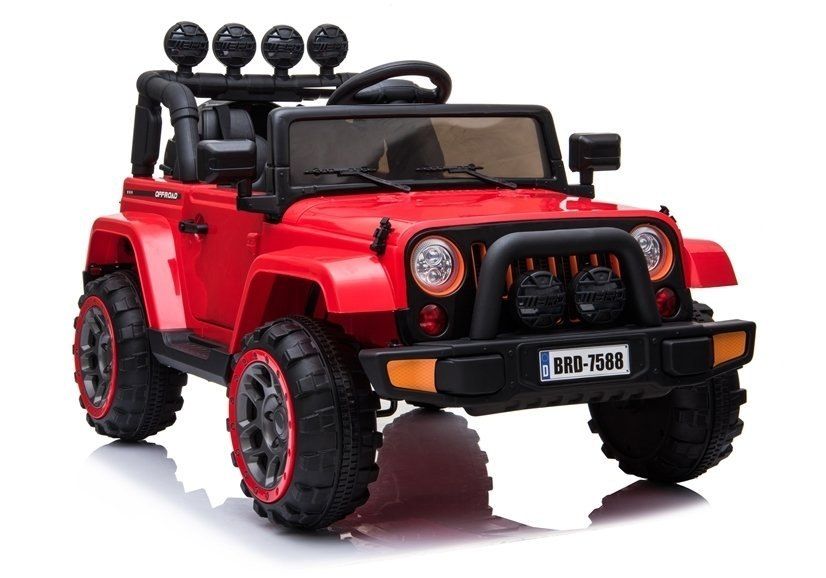 Auto Na Akumulator Jeep Brd-7588 Czerwony 4X4