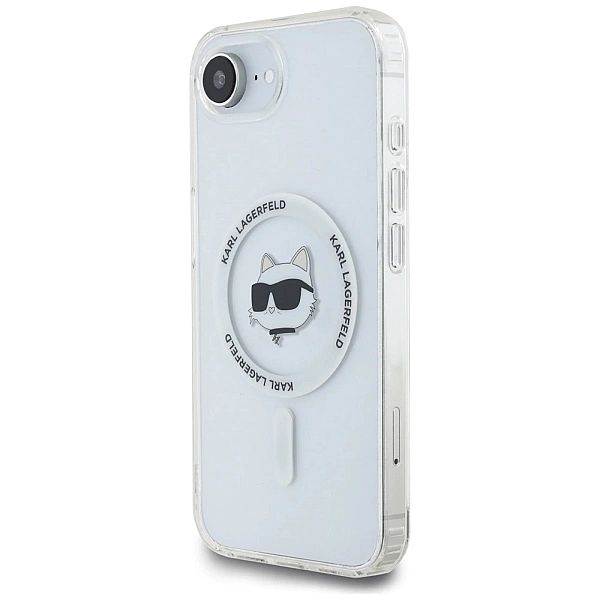 Etui Karl Lagerfeld IML Metal Choupette Head MagSafe na iPhone 16e - b