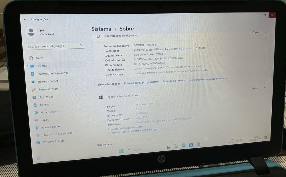 Vendo computador hp