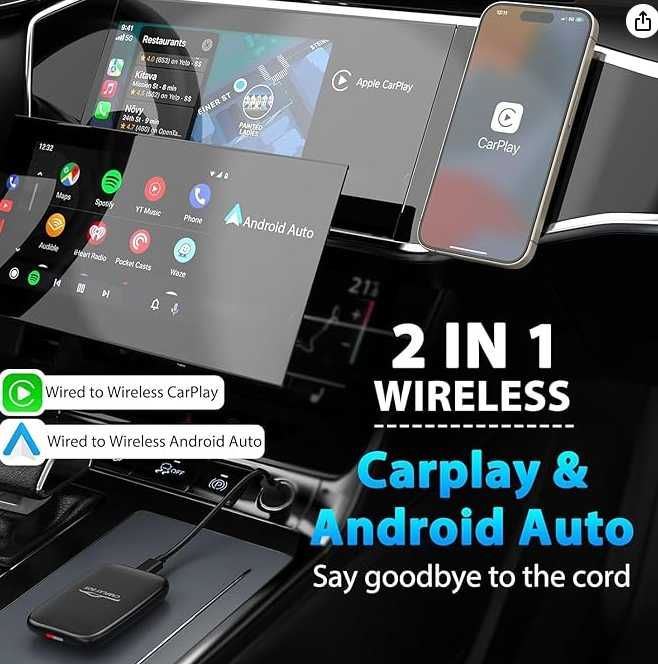 bezprzewodowy adapter CarPlay Android Auto Adapter