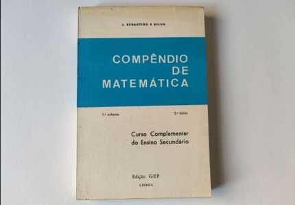 Compêndio de matemática 1º vol (2 tomos) + 2º vol J. Sebastião e Silva