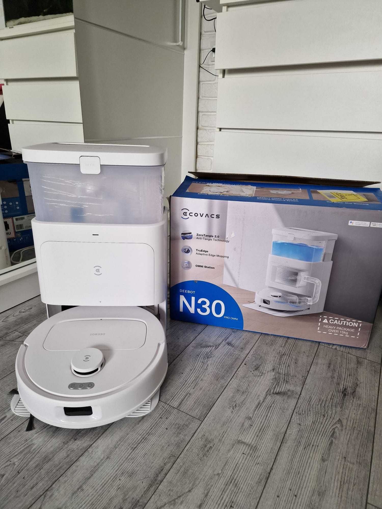 Ecovacs N30 PRO OMNI WHITE Robot Odkurzający