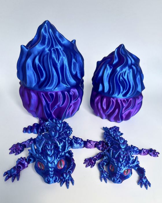 вогняний комплект дракон у яйці 3д іграшка