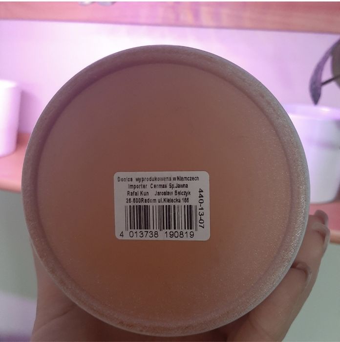 Osłonka ceramiczna 13 cm biała Cermax (wypr. w Niemczech) z podstawką