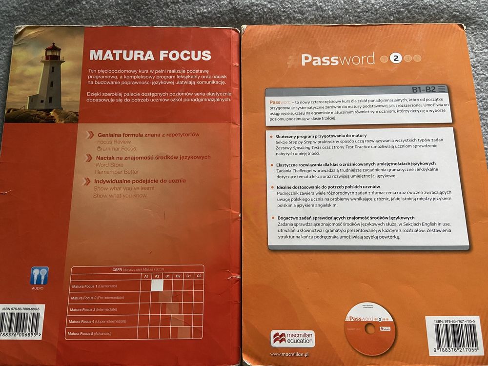 Matura Password 2, Focus 1, A2/A2+ podręcznik do angielskiego