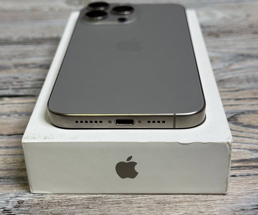 iPhone 15 pro max 256gb Natur titan какновый openbox гарантия магазин