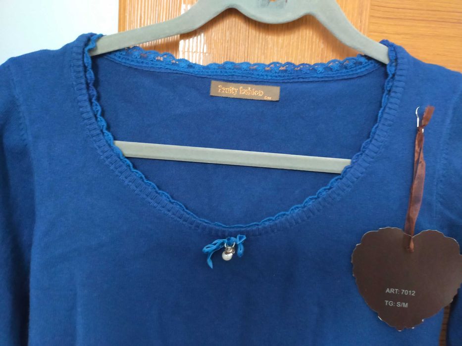 Nowa chabrowa bluzka damska rozmiar S/M.