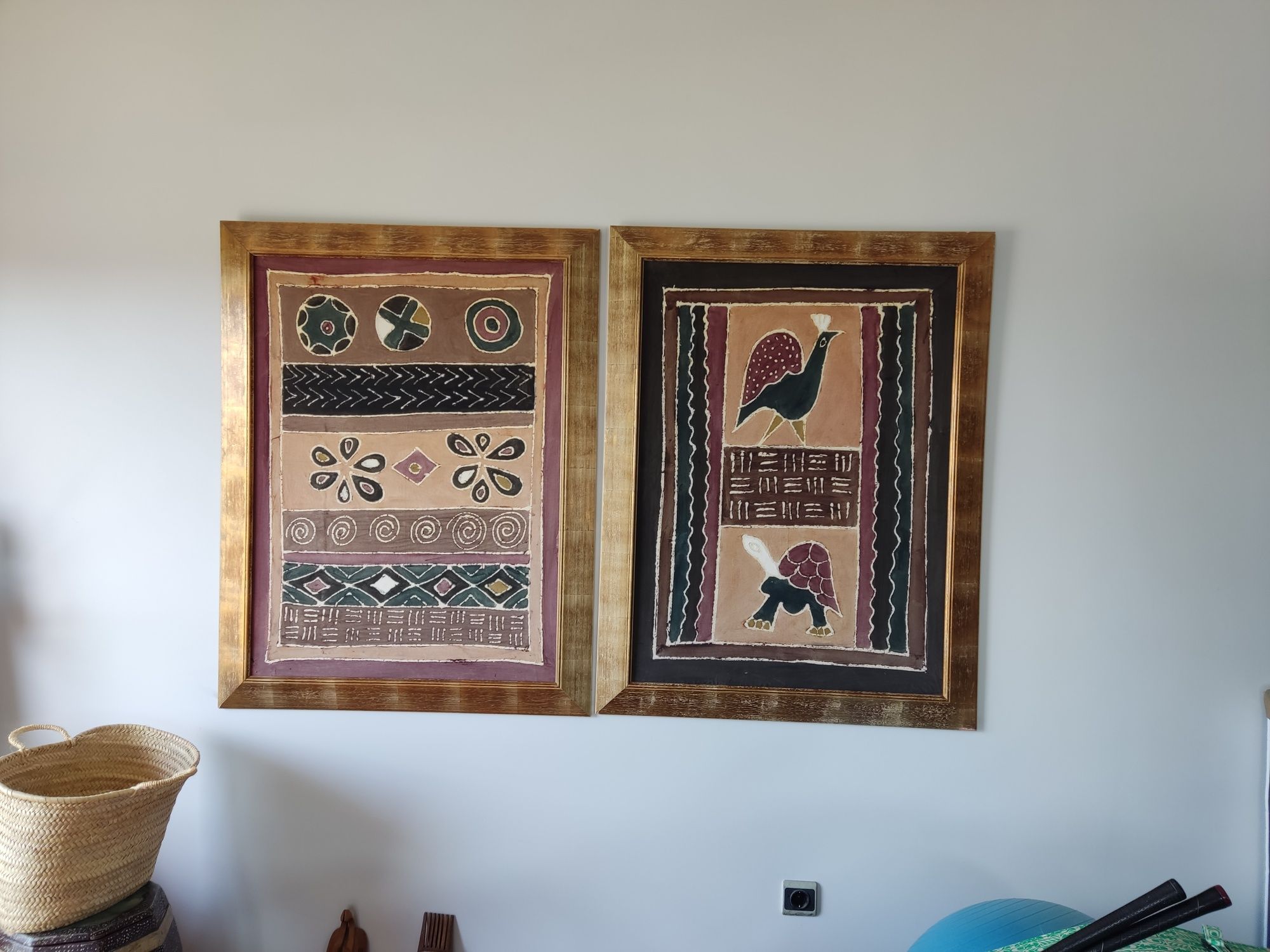 Moldura decoração com tecido