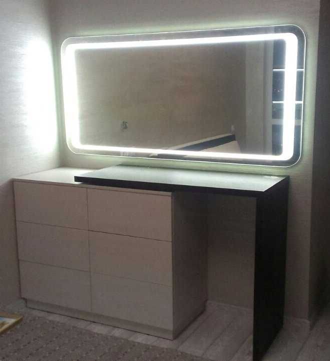 Влагостойкое зеркало с LED подсветкой в ванную комнату. В НАЛИЧИИ
