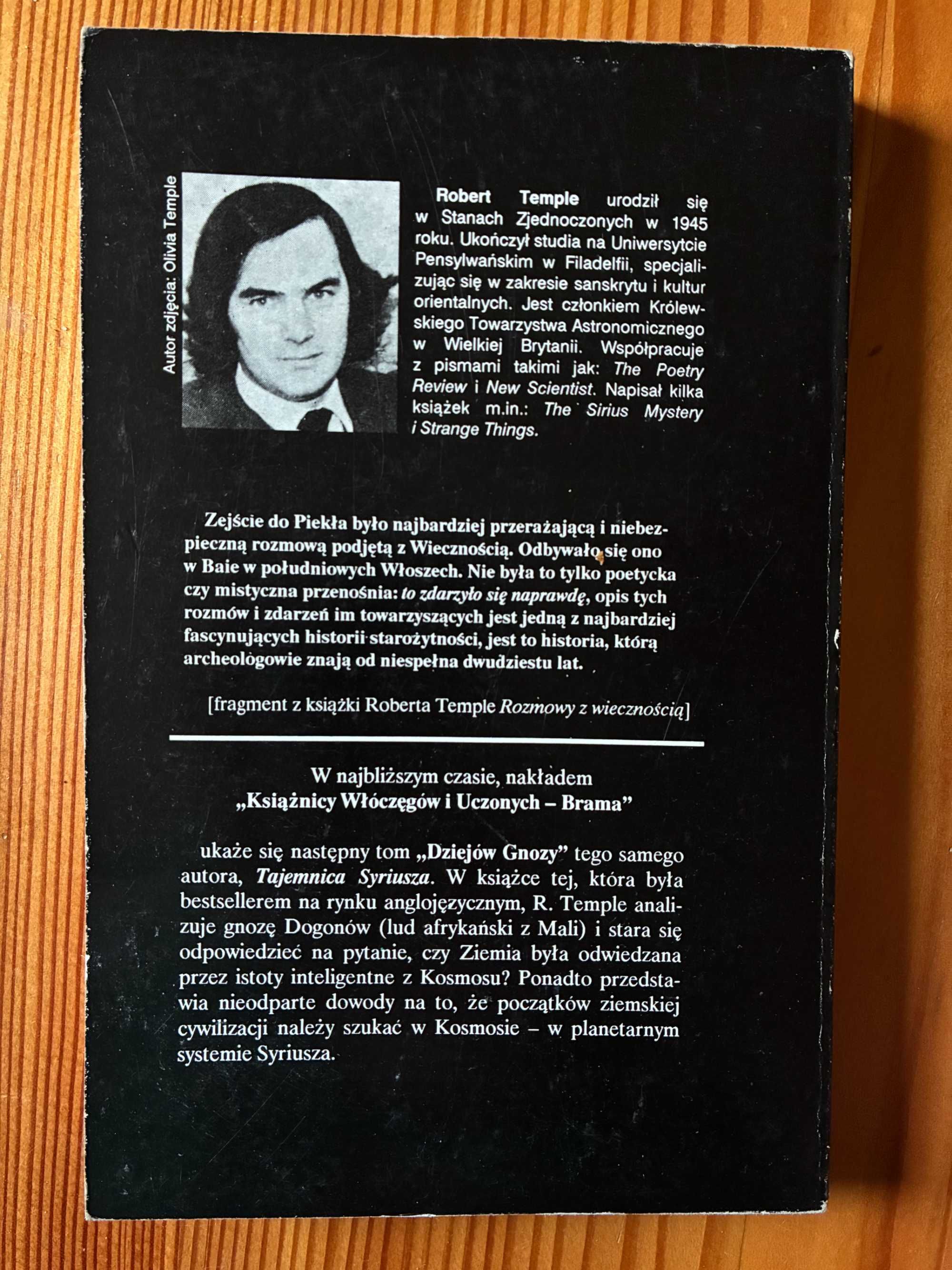 Dzieje gnozy. Rozmowy z wiecznością tom 1 Robert K.G. Temple