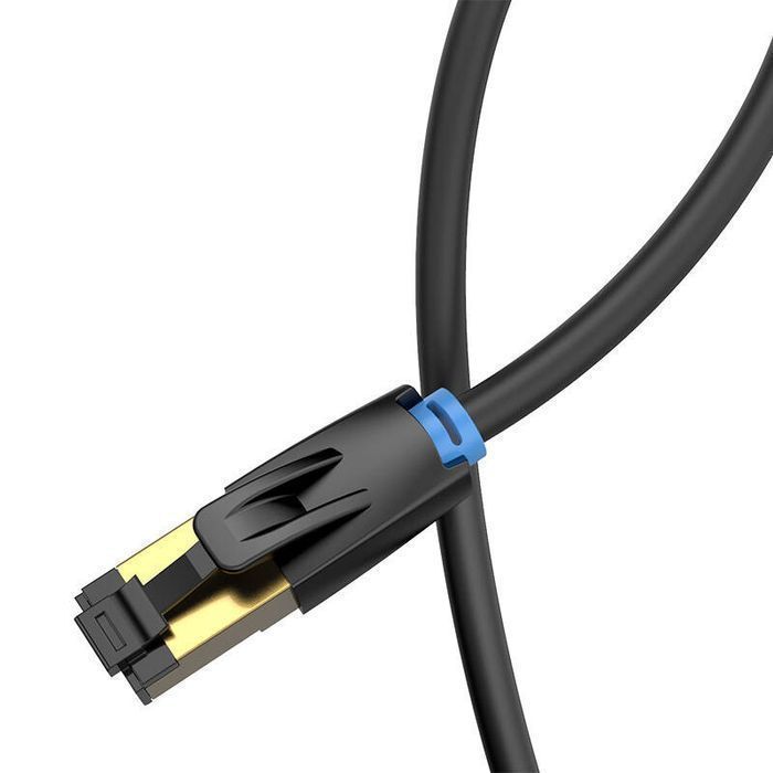 Kabel Sieciowy Cat8 Sftp Vention Ikabn Rj45 Ethernet 40Gbps 15M Czarny