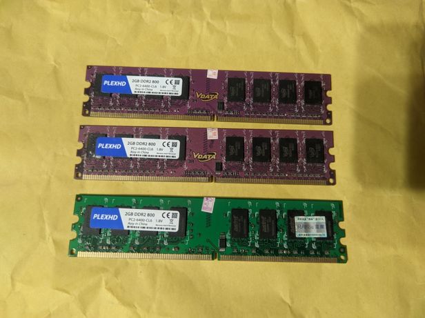 Оперативна пам'ять PLEXHD DDR2 6GB 2GBx3