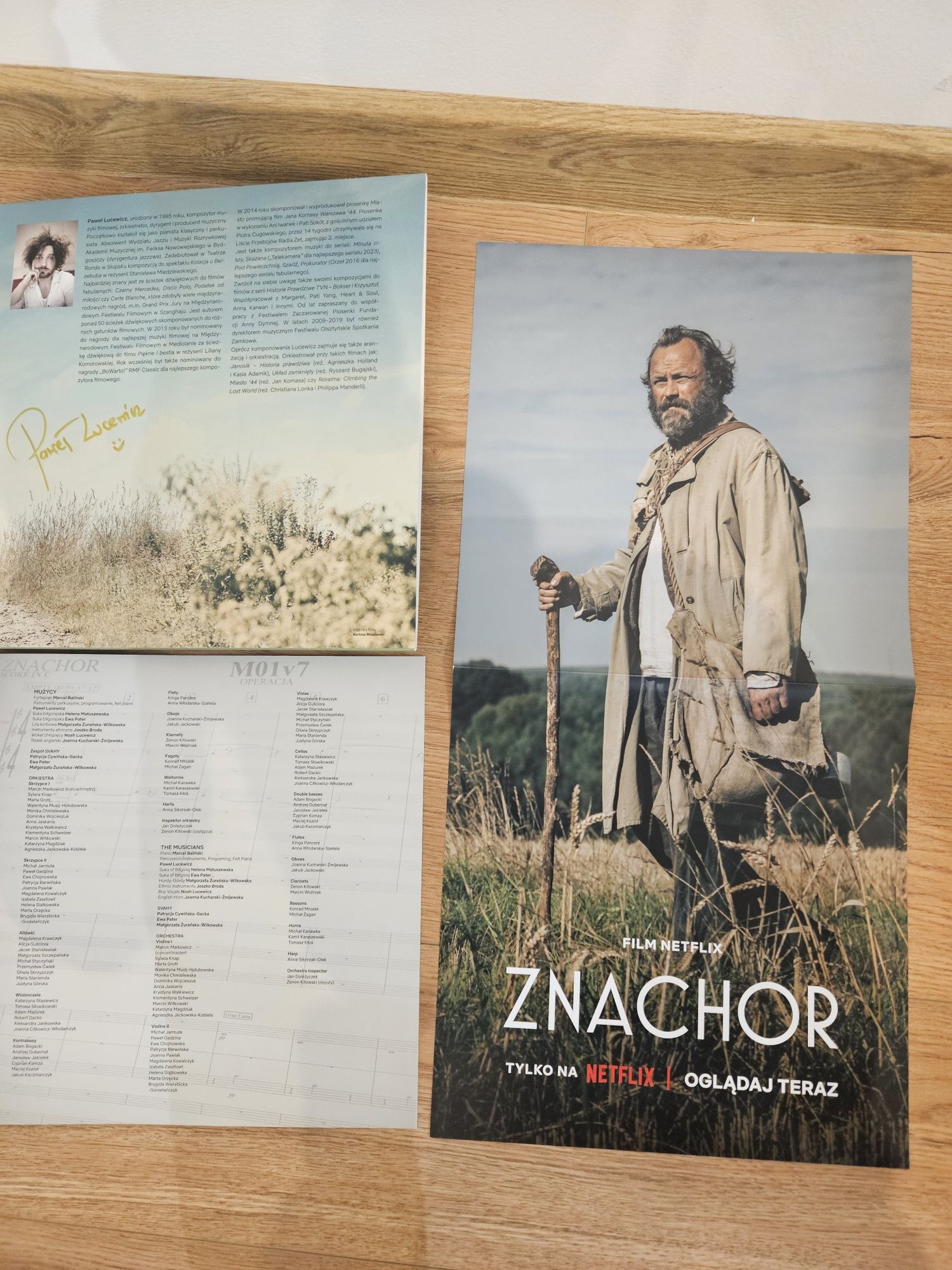 Znachor-winyl,autograf kompozytora,plakat, album