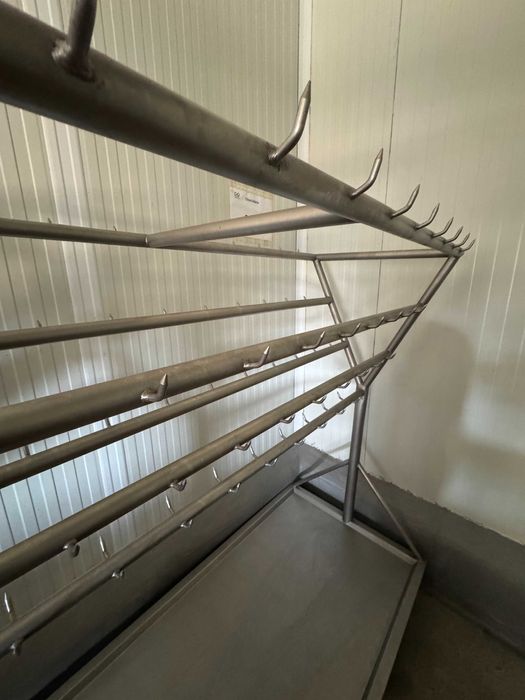 Suporte Móvel em Inox para Fumeiro/Charcutaria - 80x180x165cm