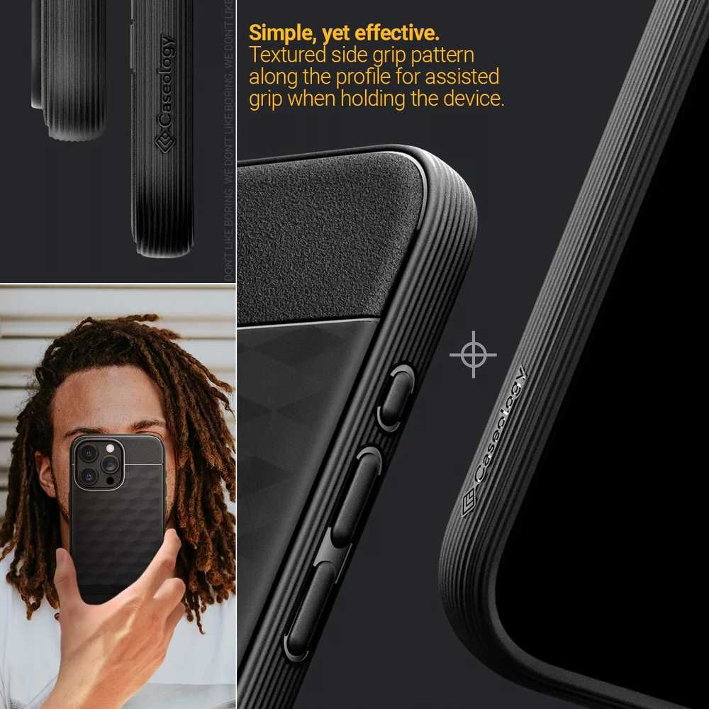 Чехол Caseology Parallax Mag для iPhone 15 Pro Max Matte Black