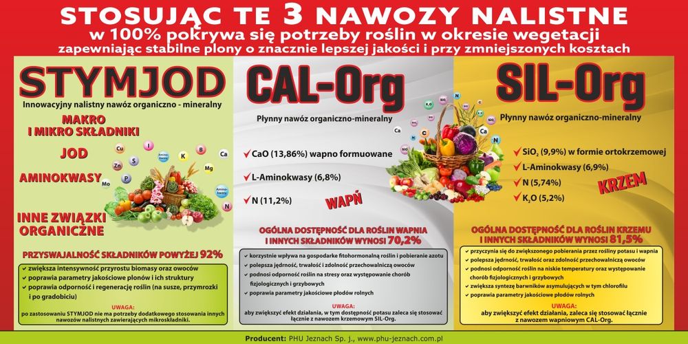 Stymjod nawóz dolistny odżywka dla roślin kukurydza  warzywa sady
