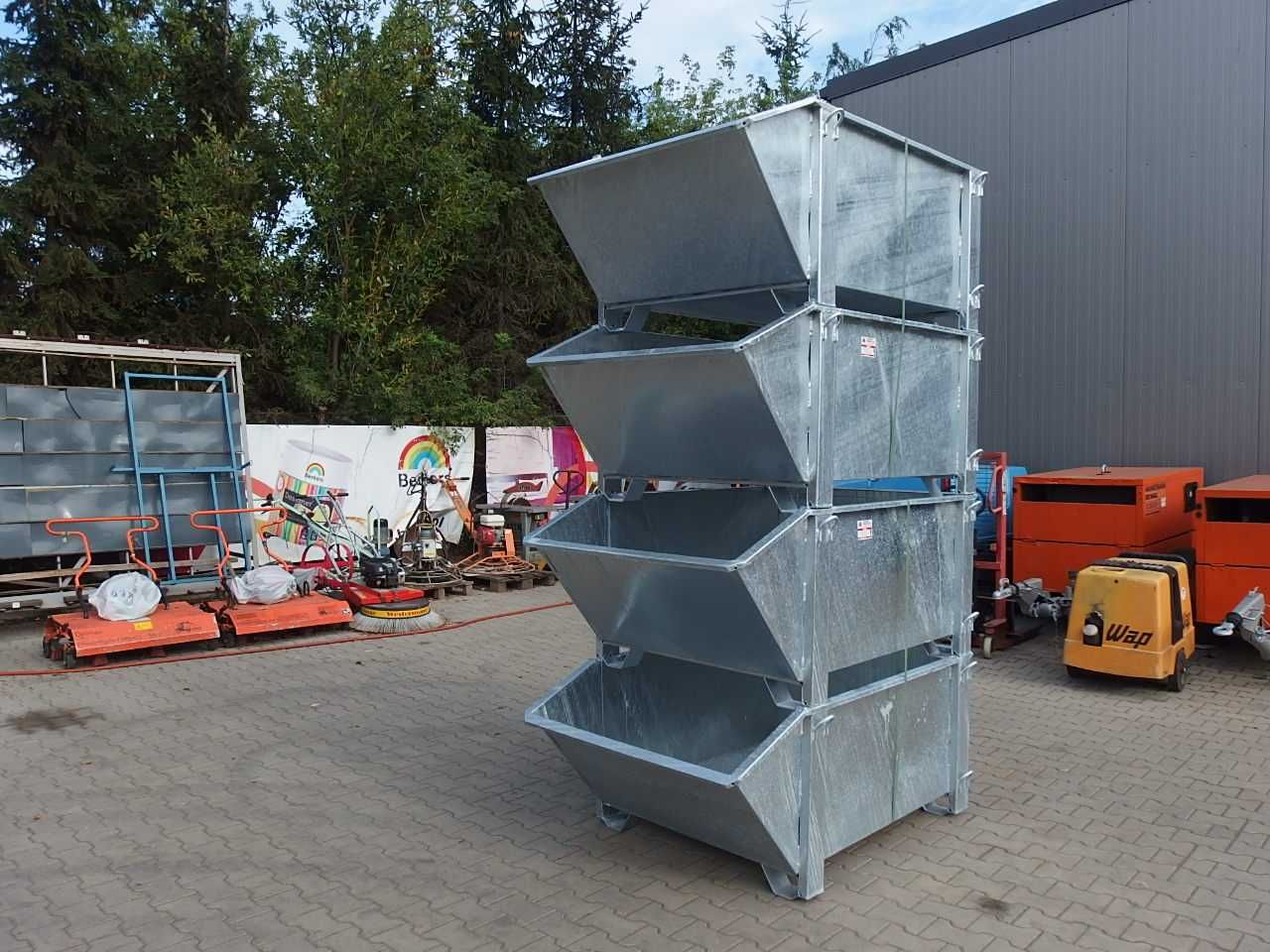 Pojemnik zbiornik kastra dźwigowa betonu gruzu śmieci EICHINGER 1000L