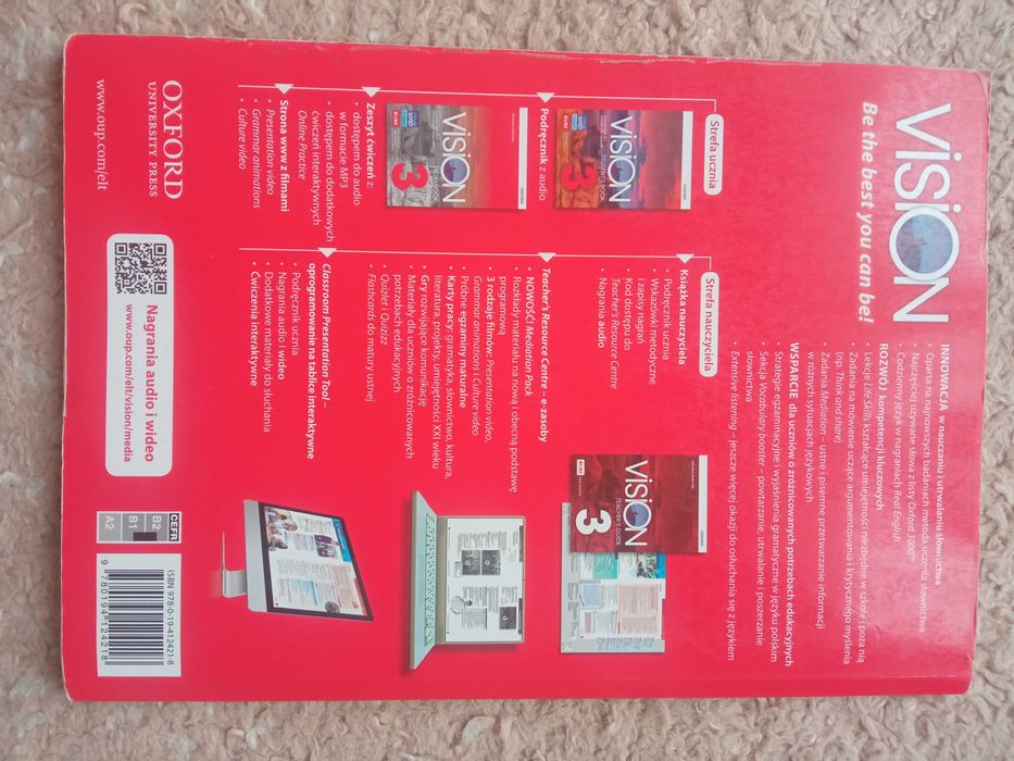 Zeszyt ćwiczeń do języka angielskiego Vision student's workbook 3