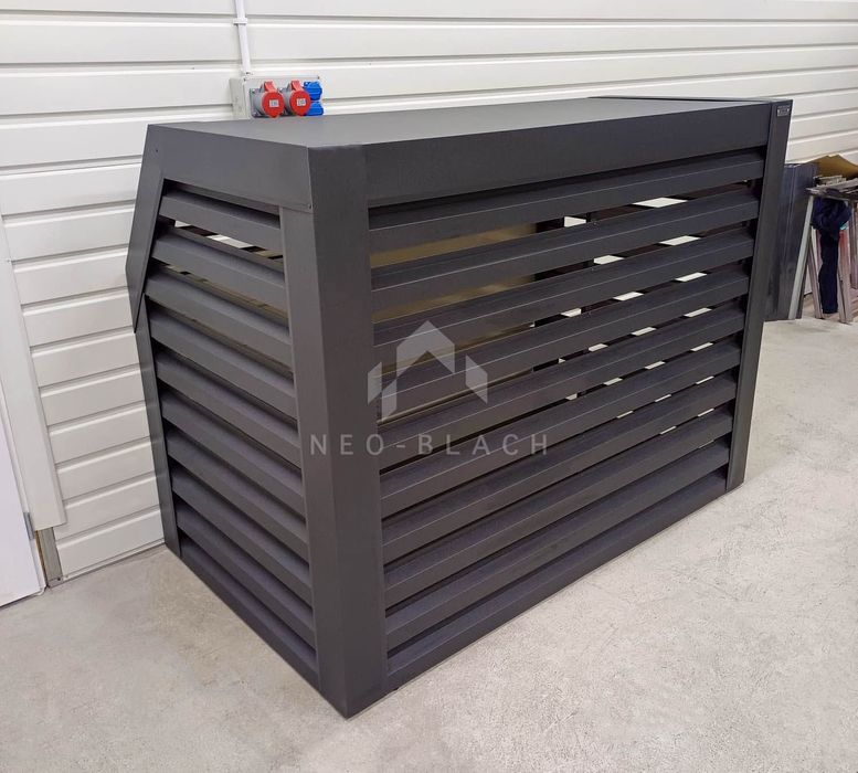 Osłona Pompy Ciepła 120X70X140Cm Antracyt Zabudowa Nb435