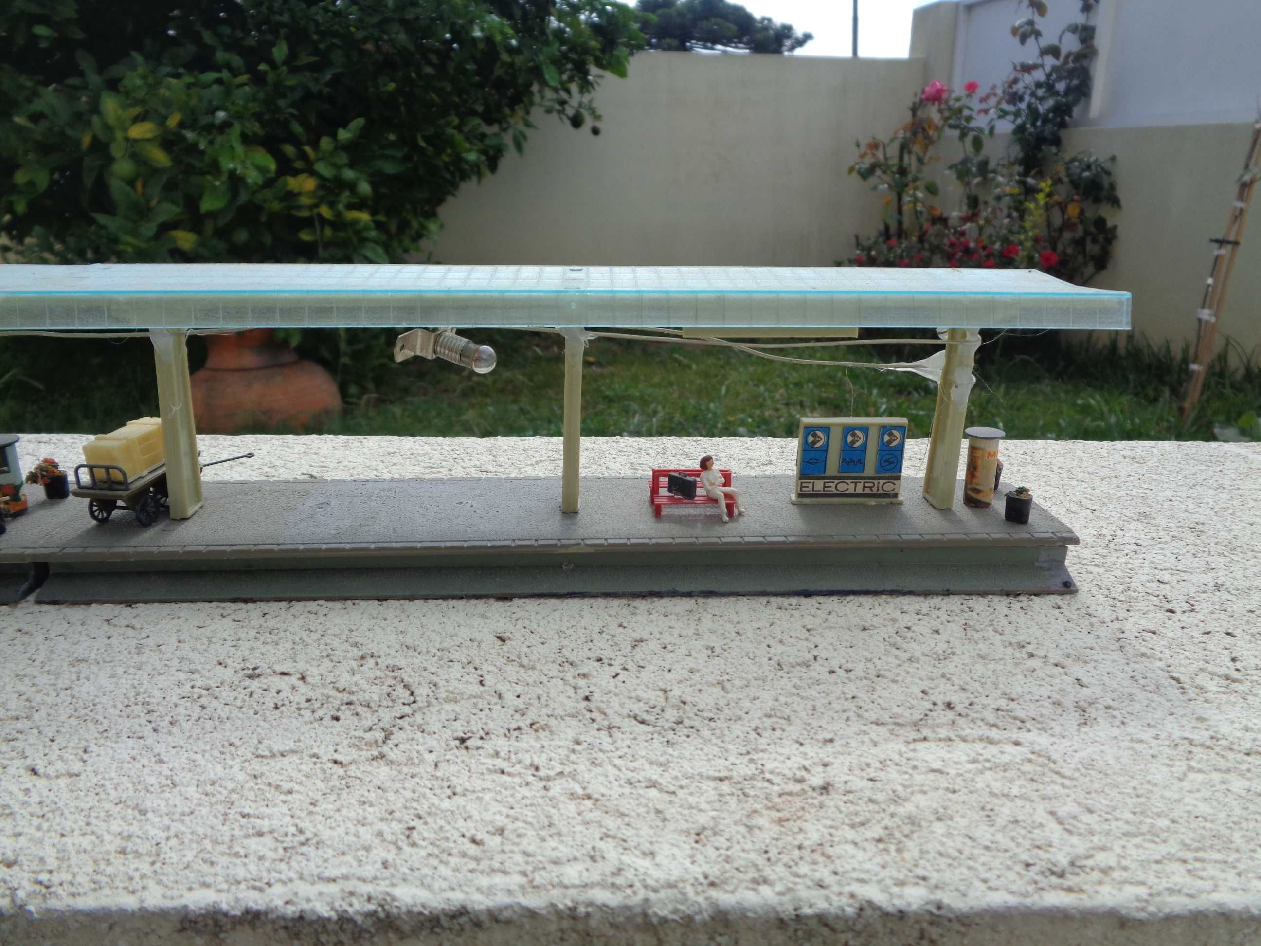 1:87 Plataforma de estação de comboio para passageiros