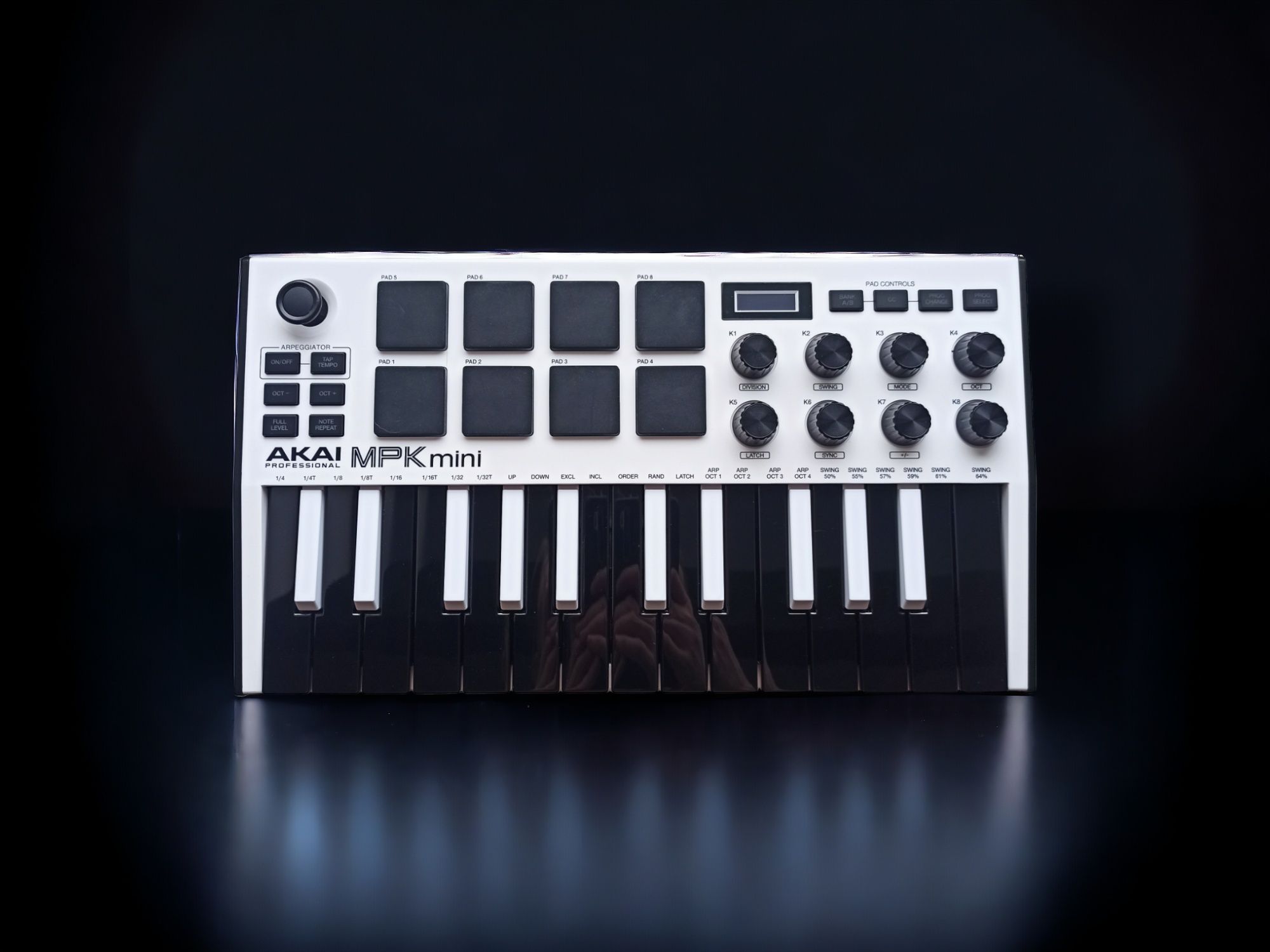 MIDI клавиатура Akai MPK MINI MK3 White