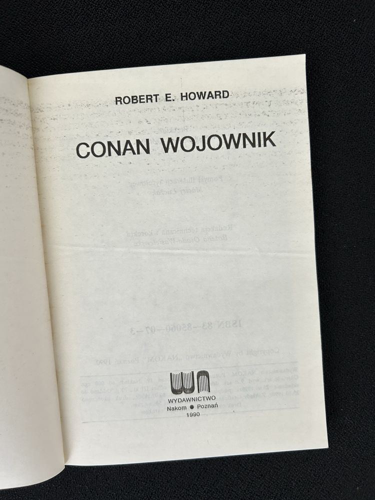 Conan wojownik Robert E. Howard