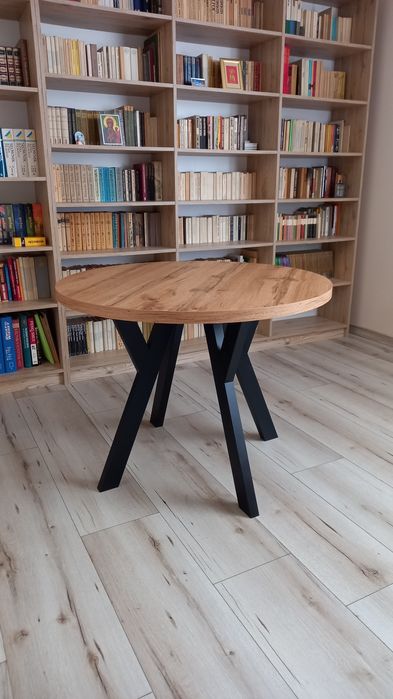 Stół okrągły średnica 100 lub 88 cm Loft