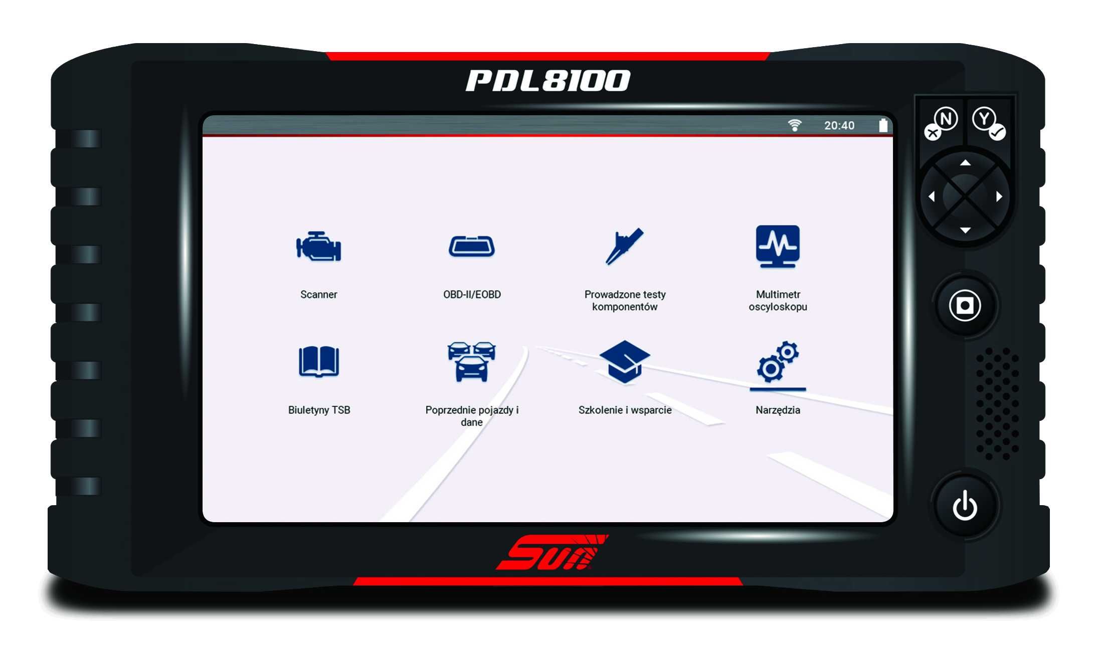 Tester diagnostyczny SUN PDL PDL 8100™ Inteligentna Diagnostyka