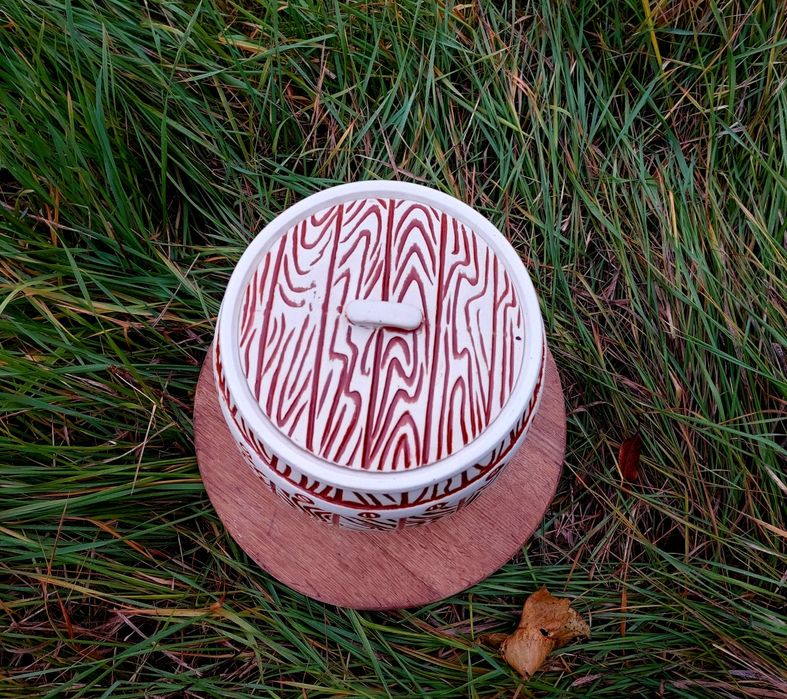 Бочка для соления, квашения, сыпучих, керамика, бочонок, емкость