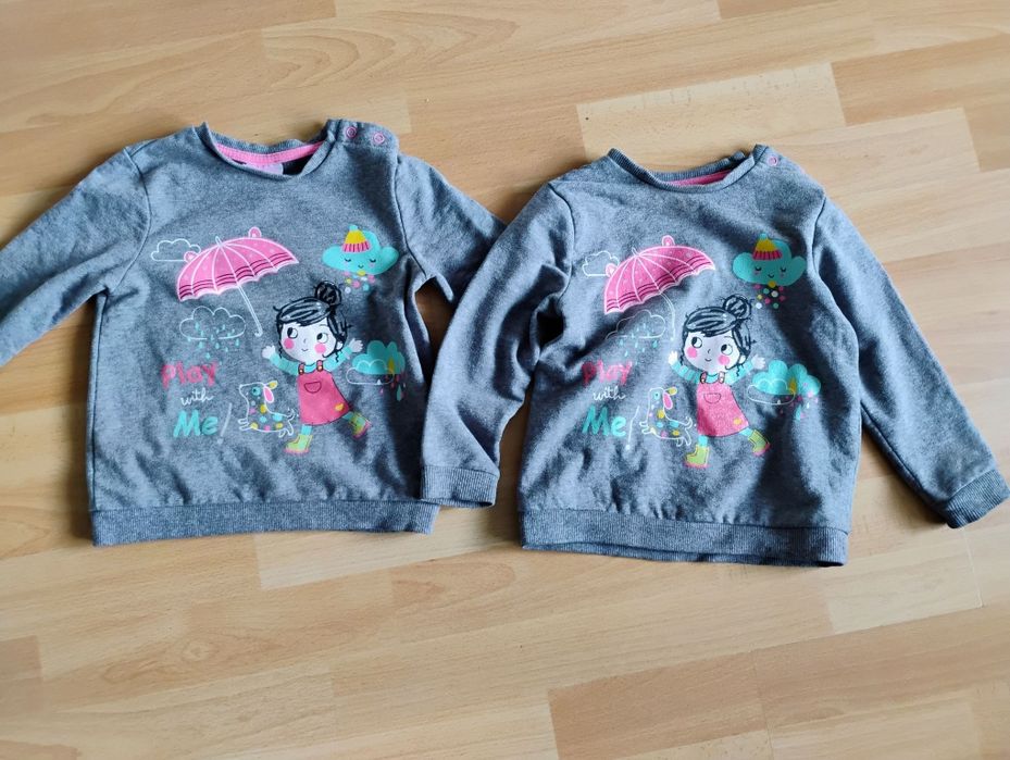 Bluzy dla bliźniaczek 98