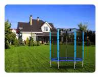 TRAMPOLINA OGRODOWA dla dzieci z siatką zewnętrzną 140cm 4,5ft NEOSPOR