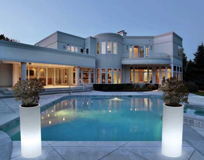 Mobiliario led vasos