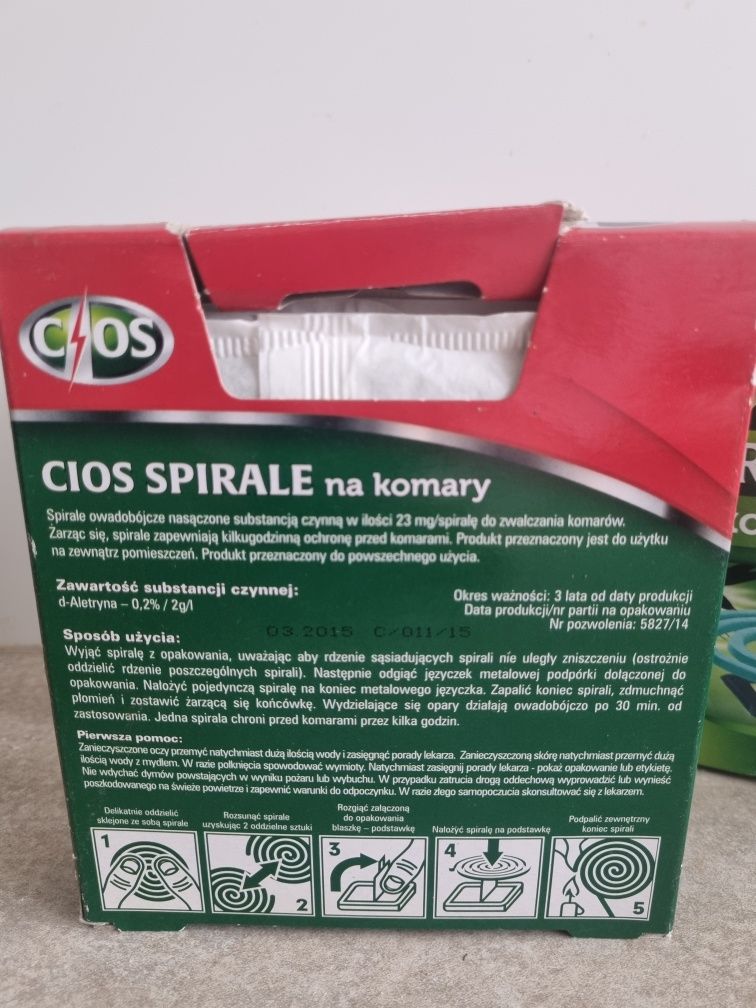 Cieszę spirale na komary 8szt.