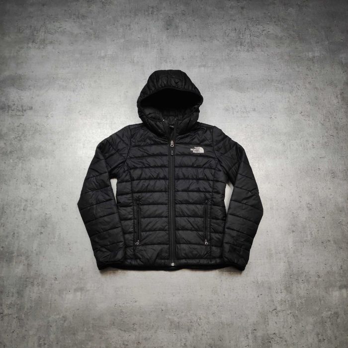 DAMSKA PREMIUM Kurtka Zimowa Ocieplona TNF Czarna The North Face Logo