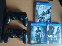 Zestaw Playstation 4  1TB - 2 pady i 3 gry