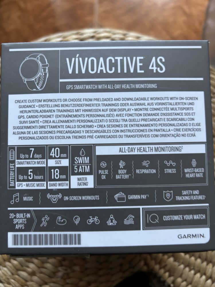Relogio GARMIN Vivoactive 4S
