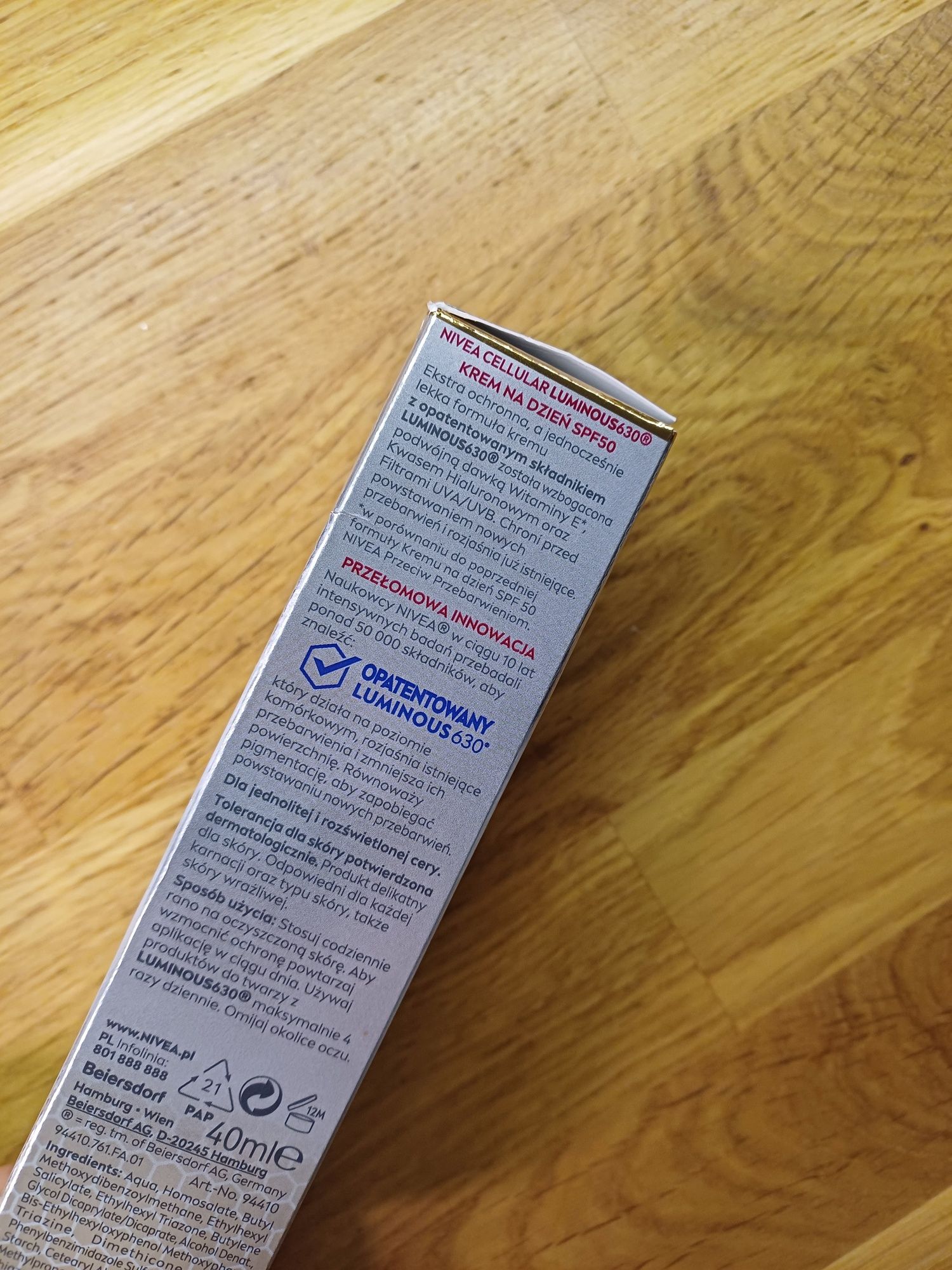 Nivea luminos krem na dzień przeciw przebarwieniom SPF 50