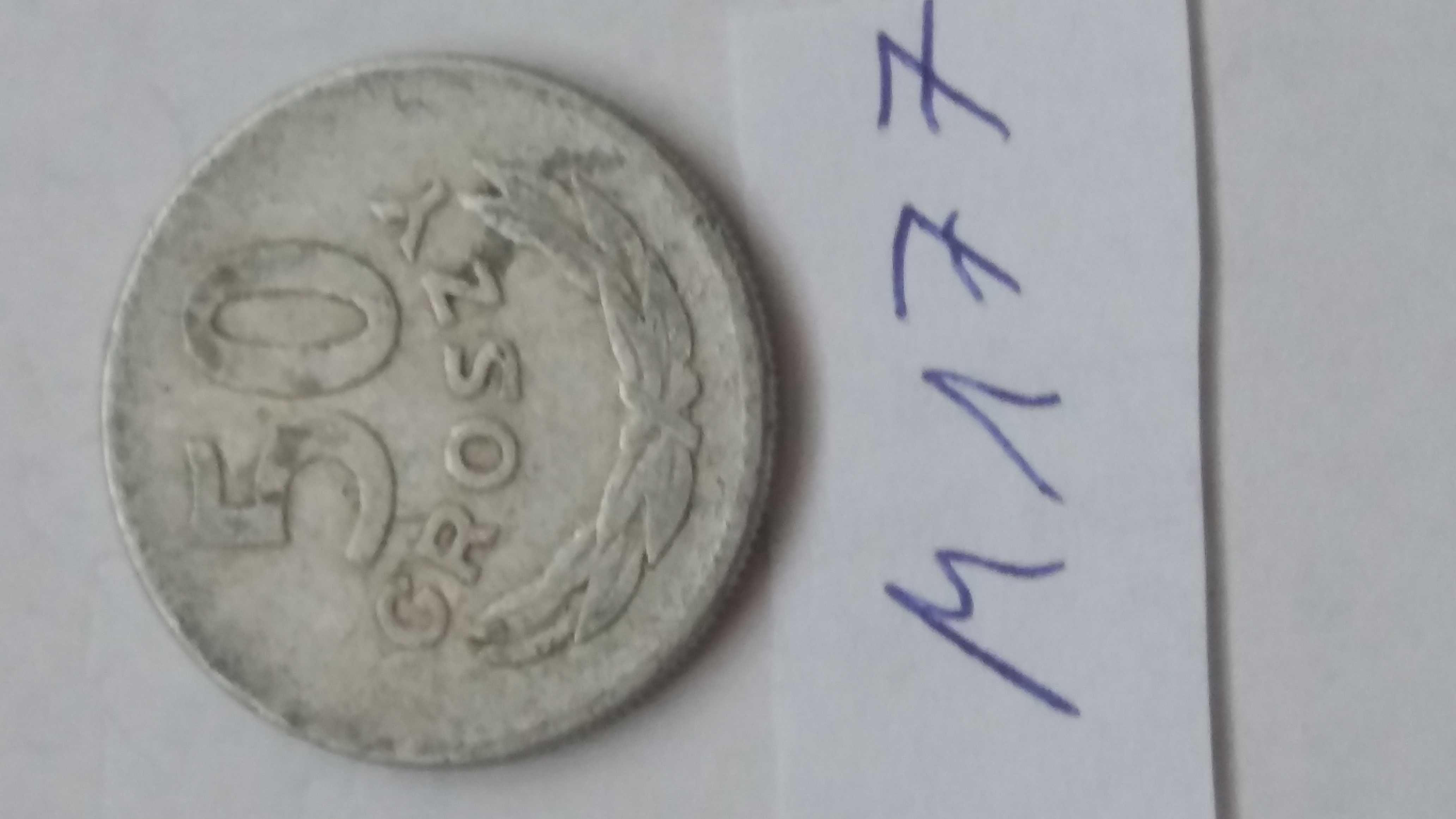 DS M177, stara moneta 50 groszy 1965 Polska satrocie