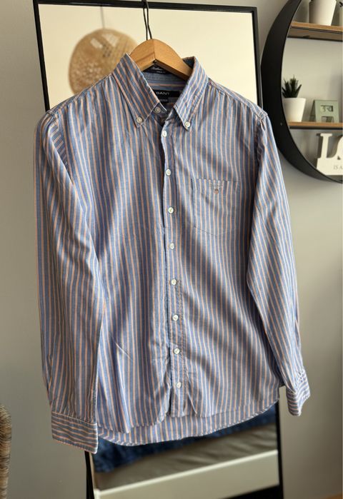 Chłopięca elegancka koszula w paski Gant, Slim fit, bawełniana