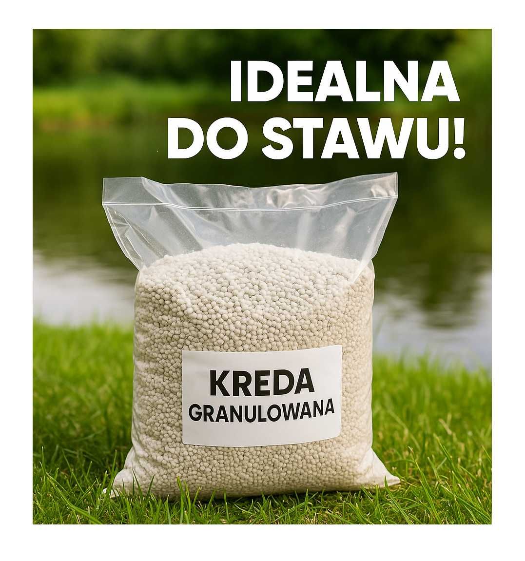 KREDA do oczka wodnego, kreda do stawu BEZPIECZNA Opakowanie 25 KG