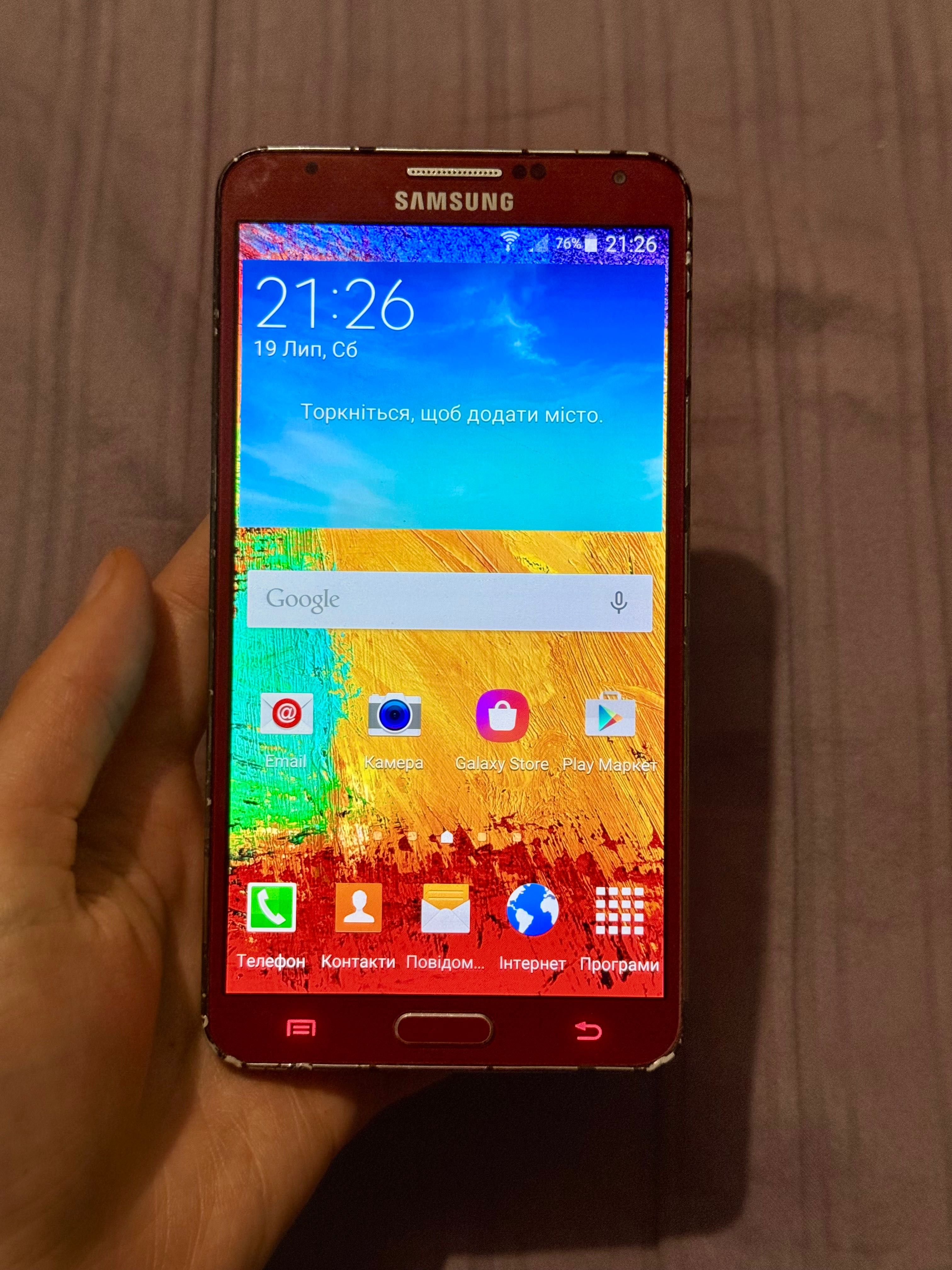 Samsung Galaxy Note 3 32gb телефон красный со стилусом