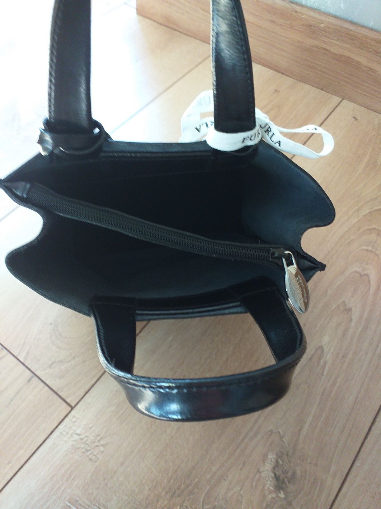 FURLA MINI Divide It Small oryginalna skóra naturalna skórzana torebka