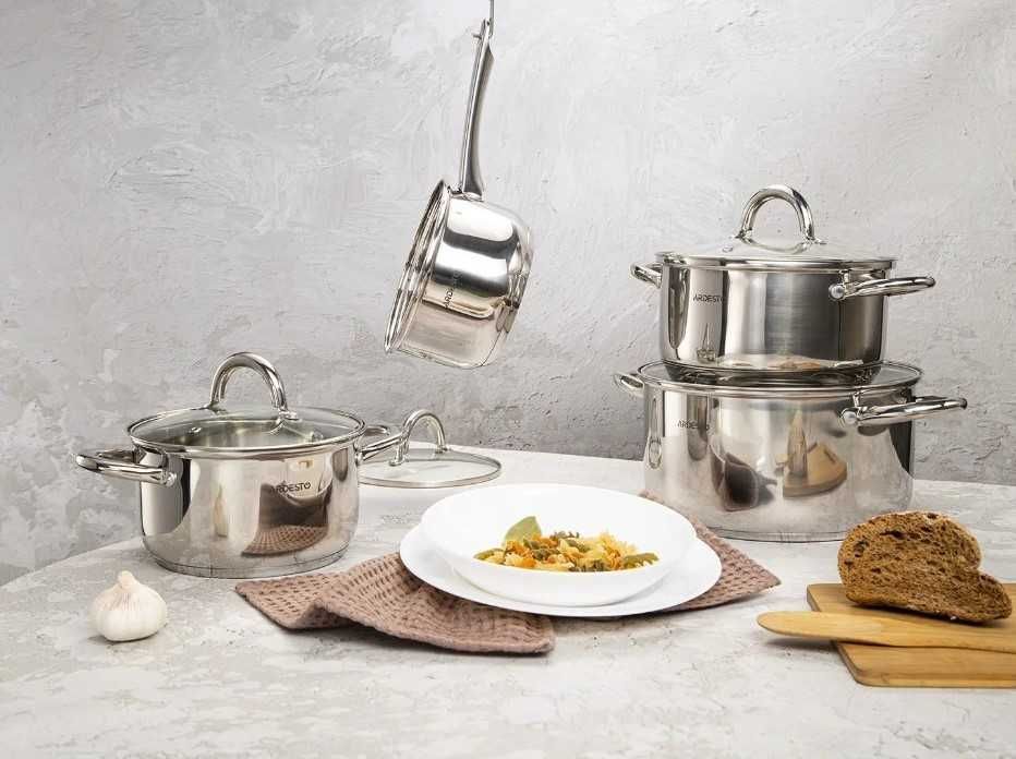 Набор посуды Кастрюли Ardesto Gemini Gourmet AR1908 PS, 8 пр/ нерж-ка