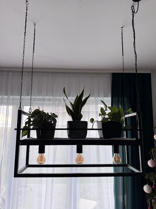 Lampa, żyradndol nad stół, wyspę podsufitowa, loft, industrial.