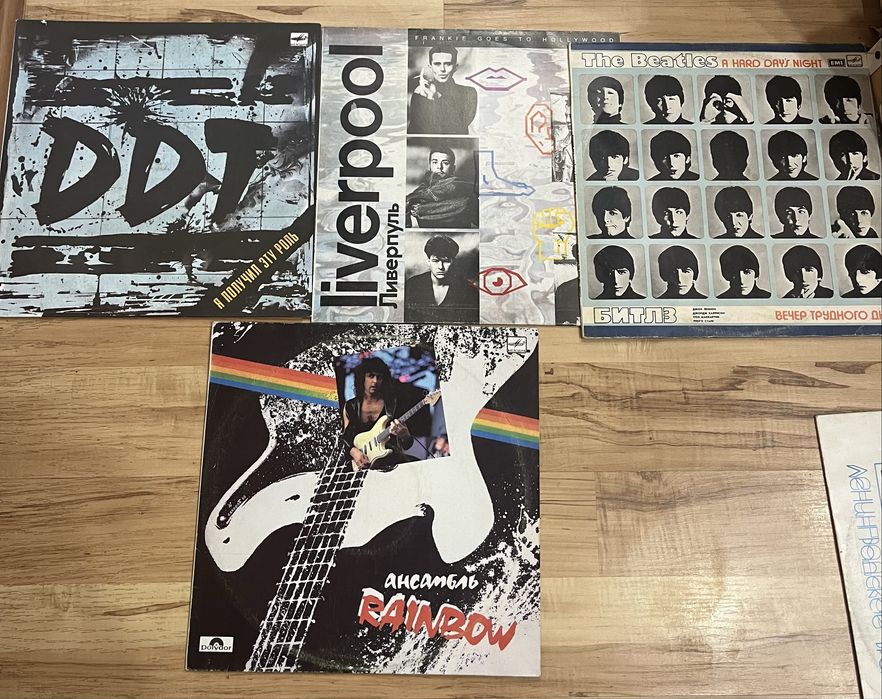 Вініл The Beatles, DDT, Rainbow. Набір 5 платівок