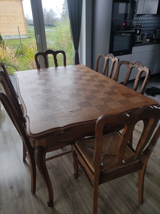 Stół z krzesłami-6 do jadalni