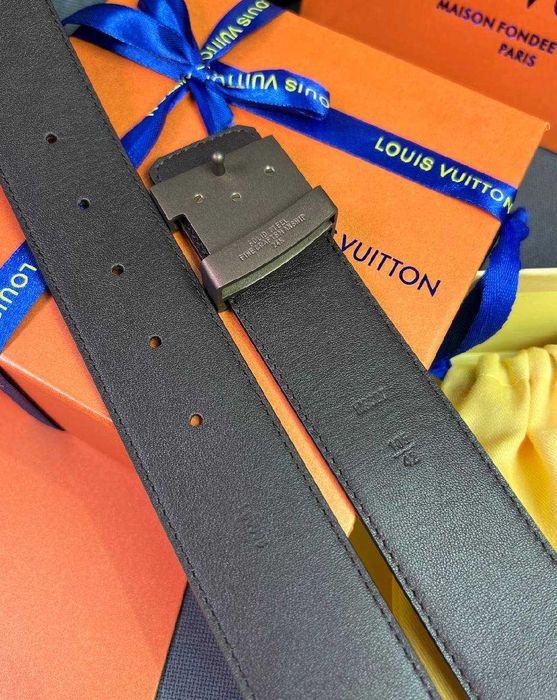 Мужской коричневый ремень Louis Vuitton пояс Луи Виттон r118