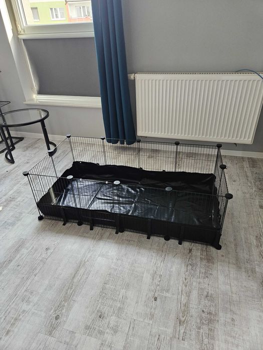 Klatka dla gryzoni chomików królików świnek z drzwiami i podłogą NOWA