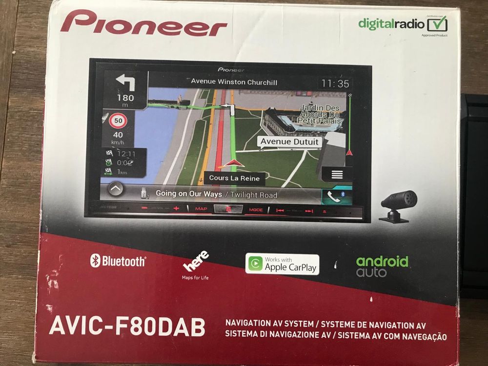 Pioneer AVIC-F80DAB 2-DIN 7 cali